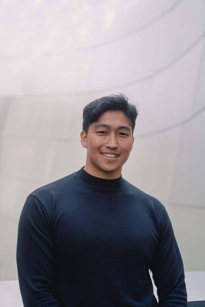 Final headshot portrait at Walt Disney Concert Hall in downtown Los Angeles California.